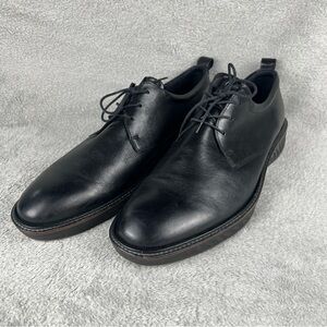 Ecco Men's ST.1 Hybrid Oxford Sneaker Mens Size 13 Black Leather Plain Toe Shoes